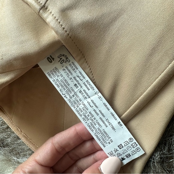 Zara Satin Effect Corset Top - Size Small - Soft Tan - NWT - Picture 5 of 6